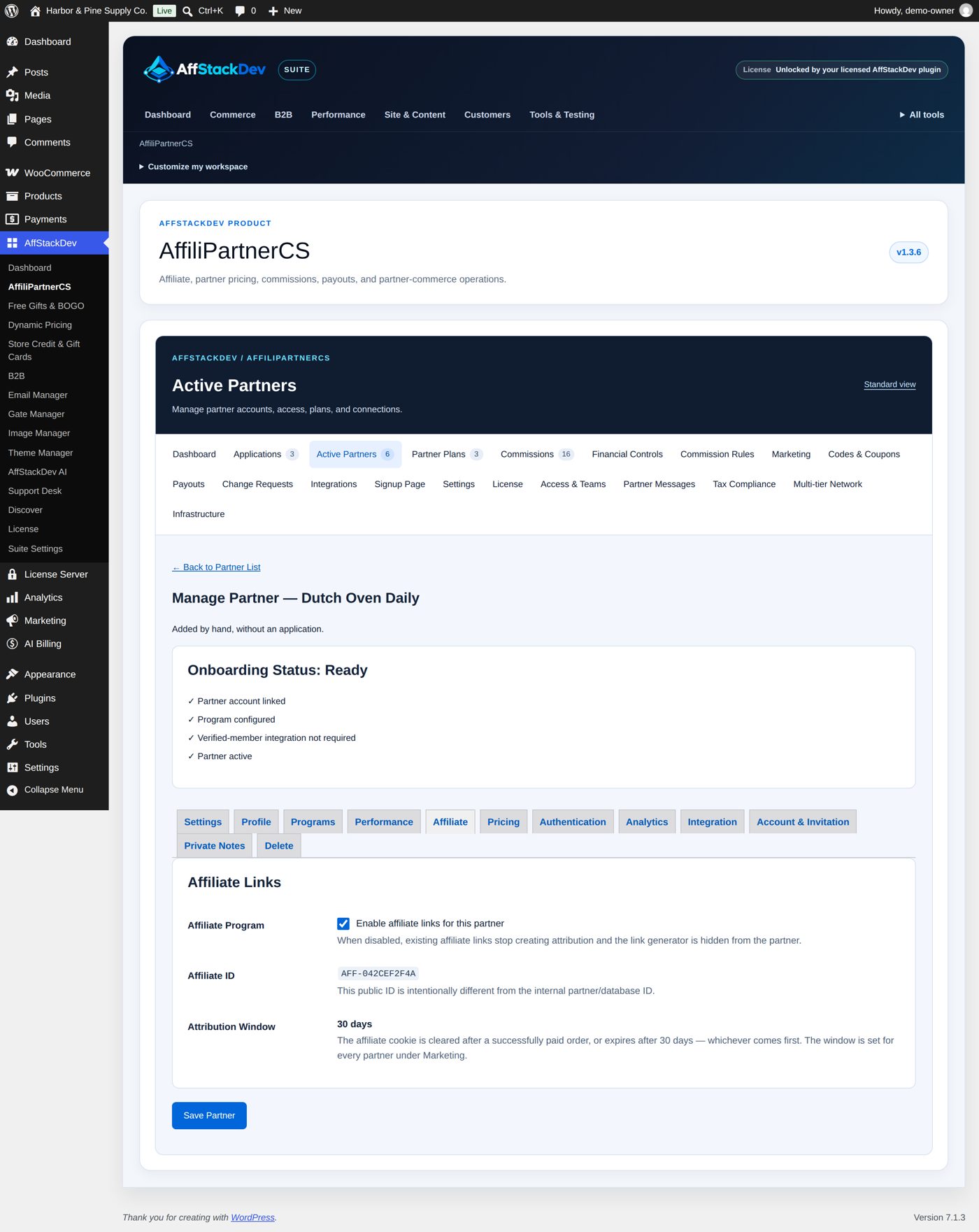 Its Affiliate section
