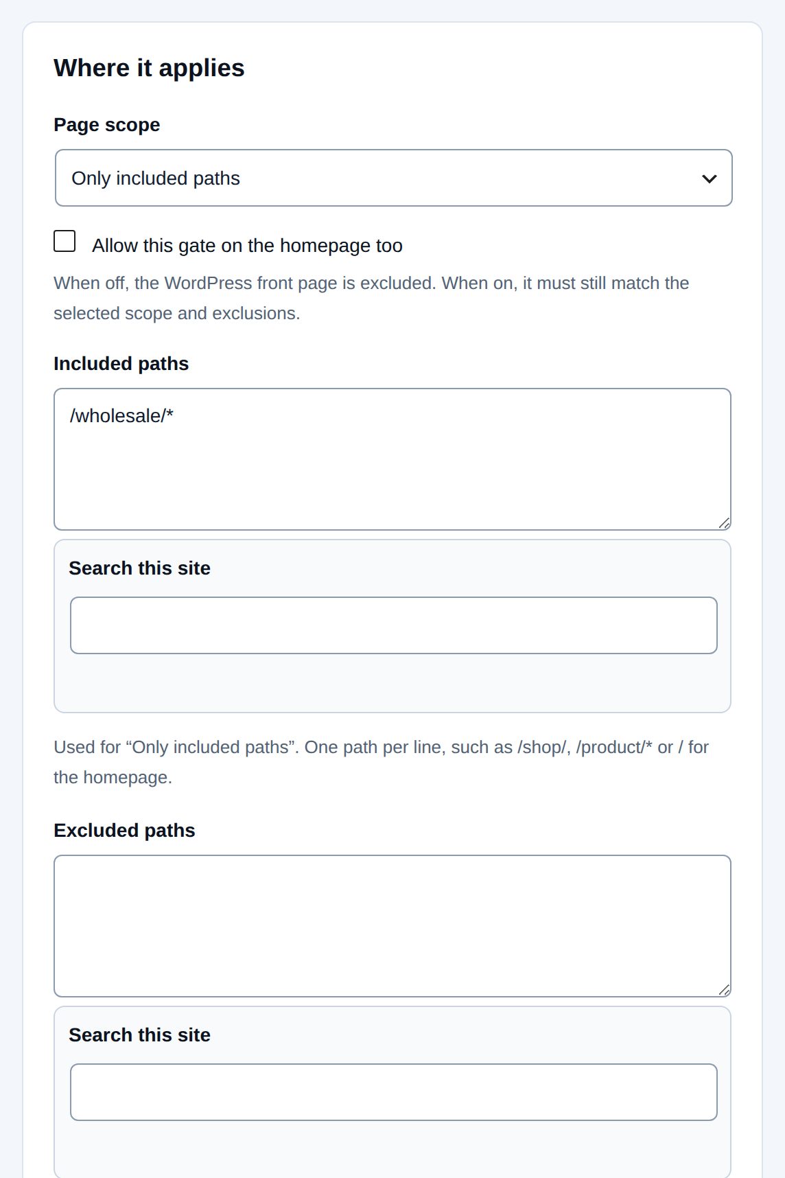 Access rule: a visitor who is not signed in gets the access screen with a sign-in link that brings them back